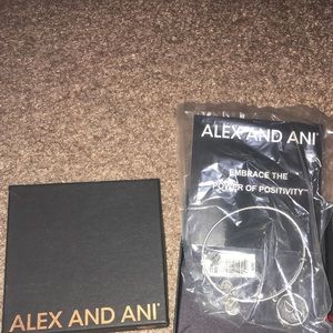 Alex and Ani bracelet letter J in silver.